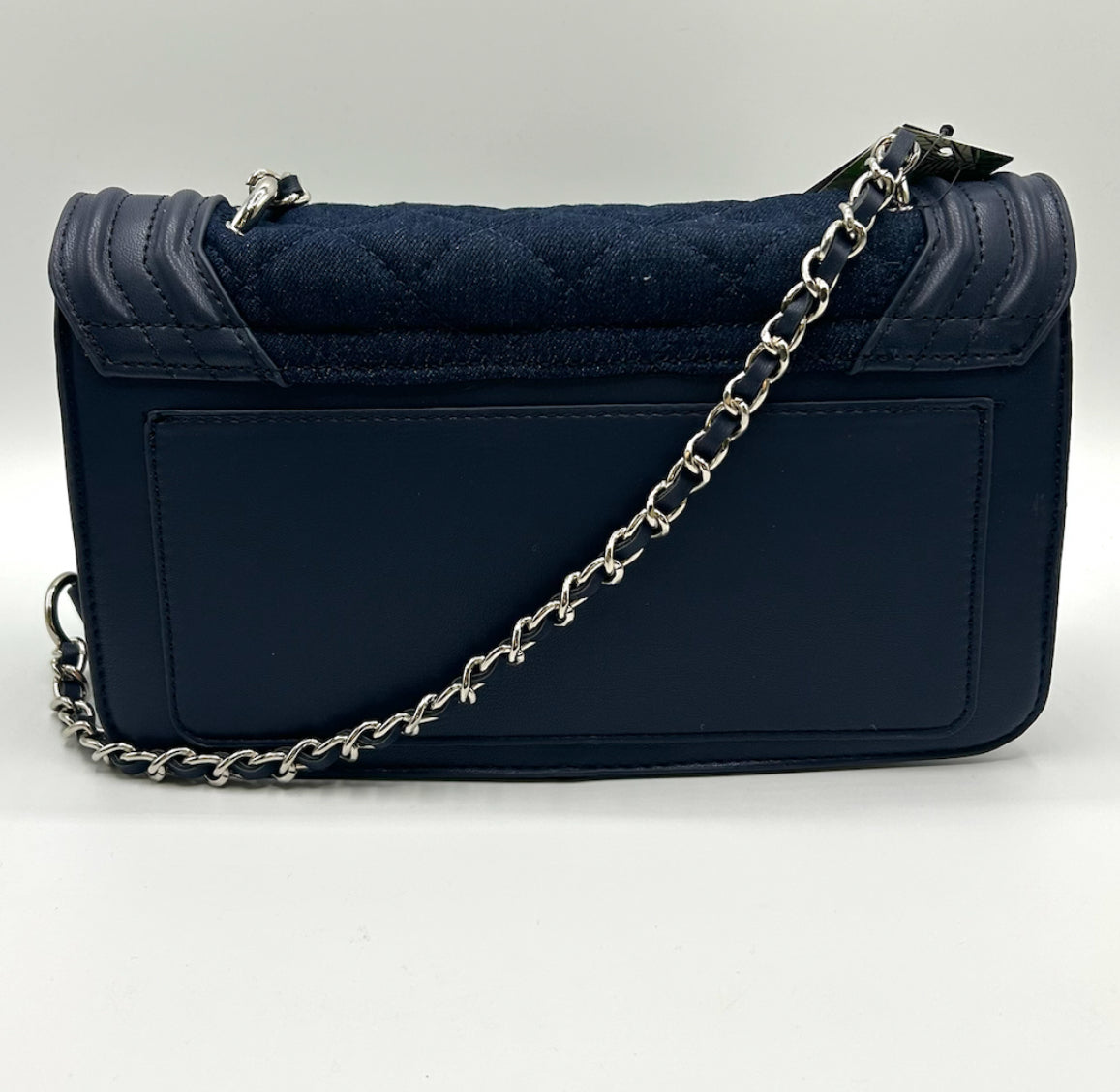 Badgley Mischka Quilted Denim Crossbody Bag