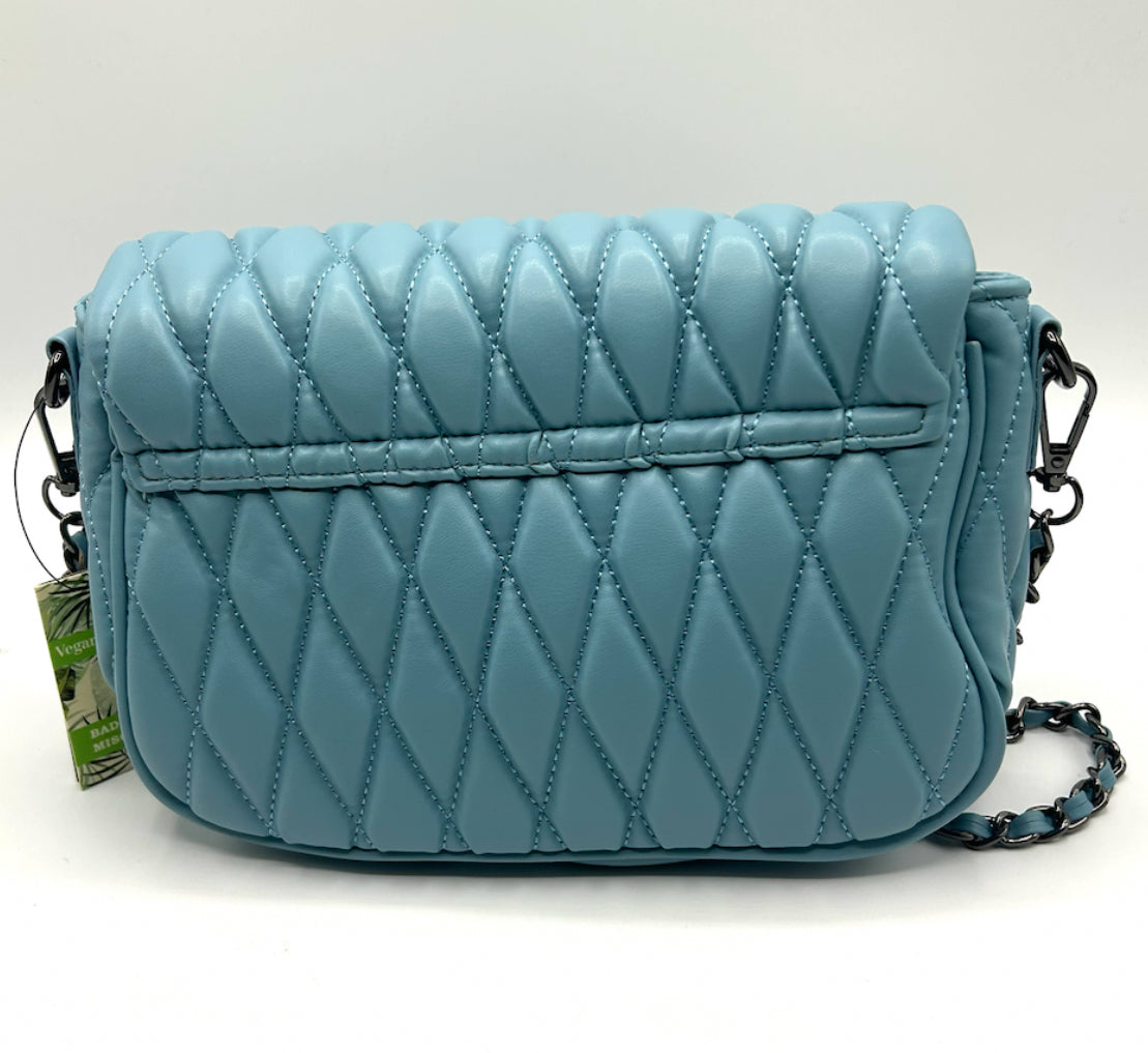 Badgley Mischka Mini Quilted Messenger Bag